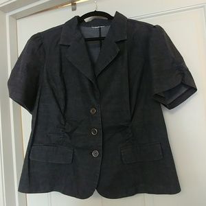 Torrid, 18, Dark Denim Blazer